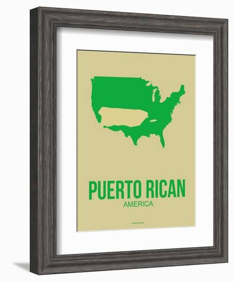 Puerto Rican America Poster 1-NaxArt-Framed Art Print