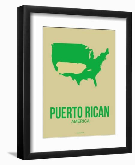 Puerto Rican America Poster 1-NaxArt-Framed Art Print