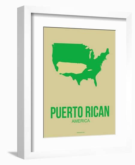 Puerto Rican America Poster 1-NaxArt-Framed Art Print