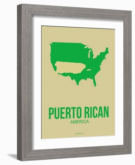 Puerto Rican America Poster 1-NaxArt-Framed Art Print