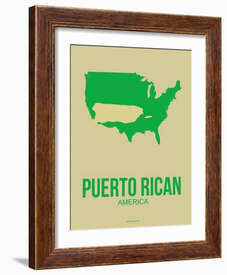 Puerto Rican America Poster 1-NaxArt-Framed Art Print