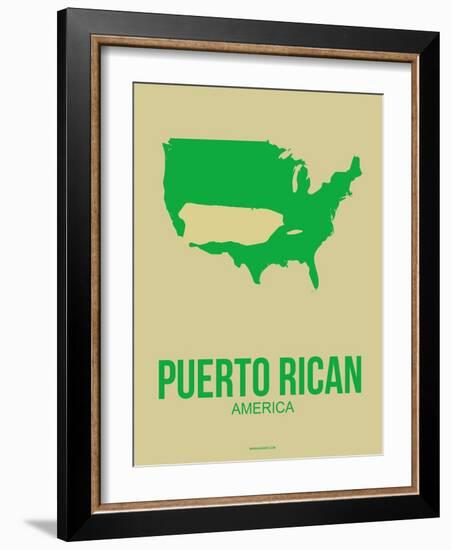 Puerto Rican America Poster 1-NaxArt-Framed Art Print