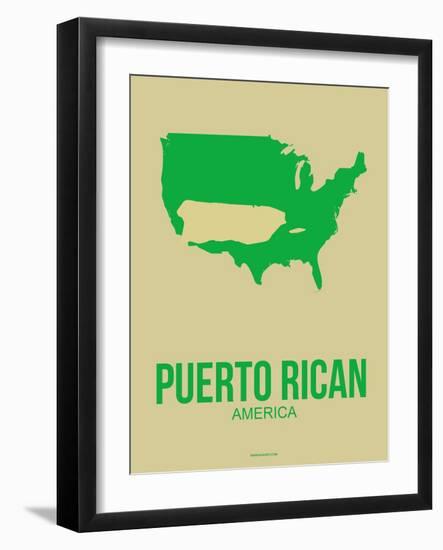 Puerto Rican America Poster 1-NaxArt-Framed Art Print