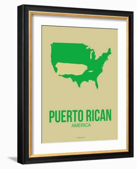 Puerto Rican America Poster 1-NaxArt-Framed Art Print