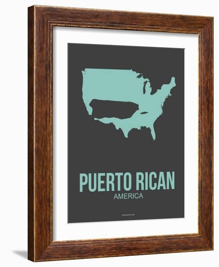 Puerto Rican America Poster 2-NaxArt-Framed Art Print