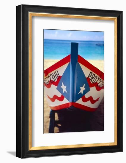 Puerto Rican Fishing Boat-George Oze-Framed Photographic Print
