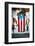 Puerto Rican Flag Door-George Oze-Framed Photographic Print