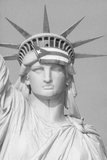 Puerto Rican Flag On Statue Of Liberty Photographic Print Art Com