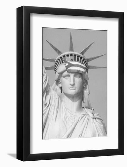 Puerto Rican Flag on Statue of Liberty-null-Framed Photographic Print