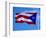 Puerto Rican Flag, San Juan, Puerto Rico-John Elk III-Framed Photographic Print