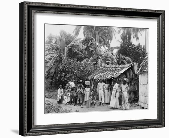 Puerto Rican Natives, C.1903-null-Framed Photographic Print