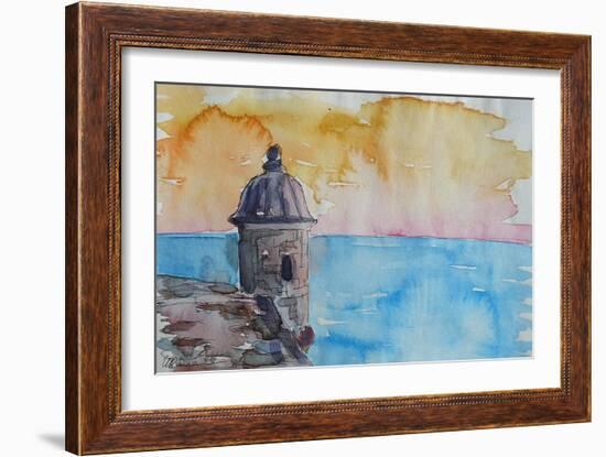 Puerto Rico Seaview from Fort El Morro-Markus Bleichner-Framed Art Print