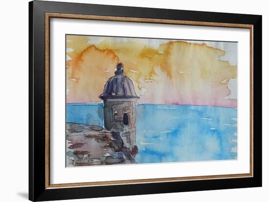 Puerto Rico Seaview from Fort El Morro-Markus Bleichner-Framed Art Print