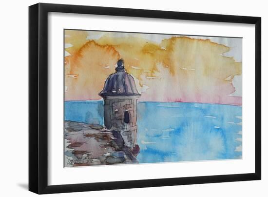 Puerto Rico Seaview from Fort El Morro-Markus Bleichner-Framed Art Print