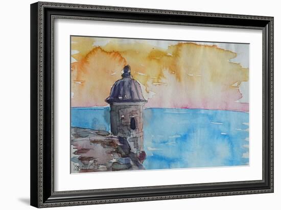 Puerto Rico Seaview from Fort El Morro-Markus Bleichner-Framed Art Print