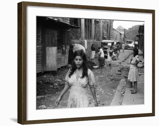 Puerto Rico: Slum, 1942-Jack Delano-Framed Photographic Print