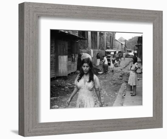 Puerto Rico: Slum, 1942-Jack Delano-Framed Photographic Print