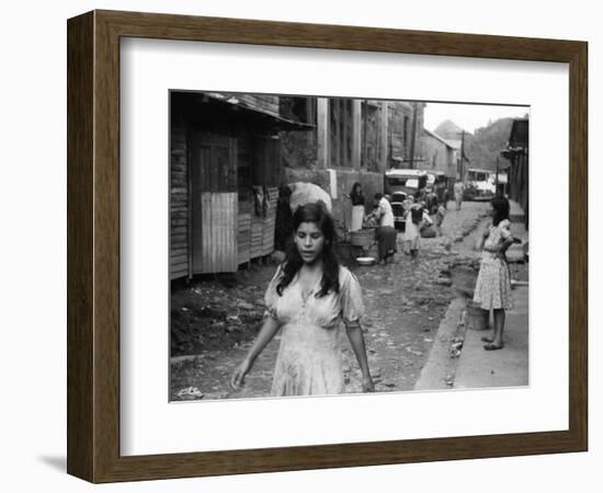 Puerto Rico: Slum, 1942-Jack Delano-Framed Photographic Print