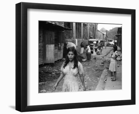 Puerto Rico: Slum, 1942-Jack Delano-Framed Photographic Print