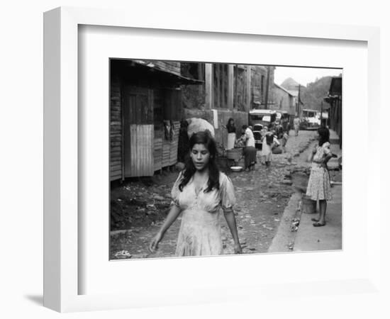 Puerto Rico: Slum, 1942-Jack Delano-Framed Photographic Print