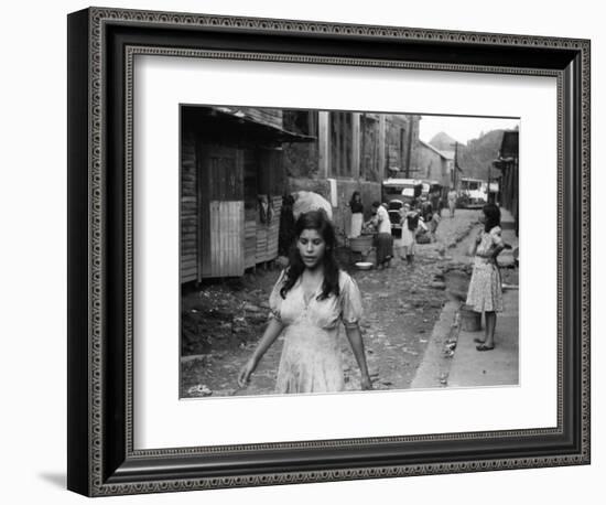 Puerto Rico: Slum, 1942-Jack Delano-Framed Photographic Print