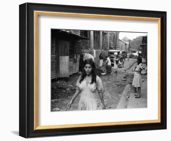 Puerto Rico: Slum, 1942-Jack Delano-Framed Photographic Print