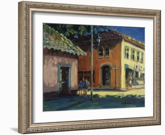 Puerto Vallarta Street Scene-Patti Mollica-Framed Giclee Print