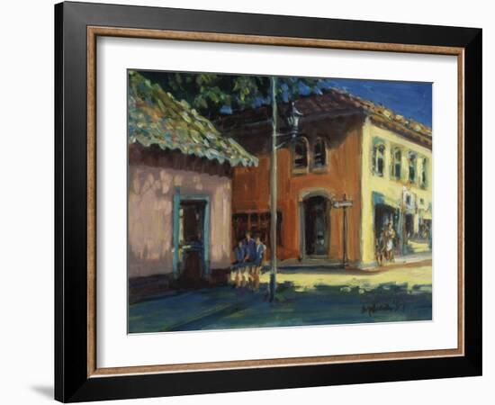 Puerto Vallarta Street Scene-Patti Mollica-Framed Giclee Print