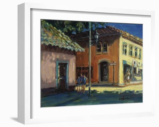 Puerto Vallarta Street Scene-Patti Mollica-Framed Giclee Print