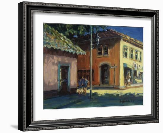 Puerto Vallarta Street Scene-Patti Mollica-Framed Giclee Print