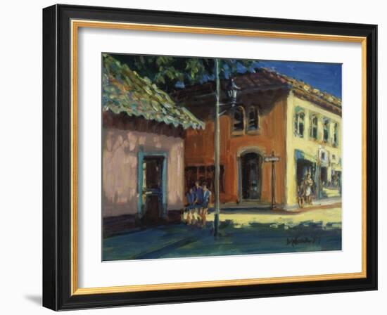 Puerto Vallarta Street Scene-Patti Mollica-Framed Giclee Print