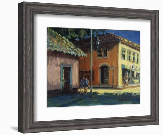 Puerto Vallarta Street Scene-Patti Mollica-Framed Giclee Print