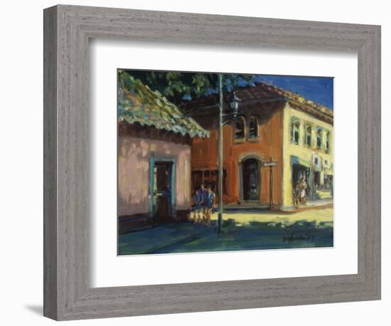 Puerto Vallarta Street Scene-Patti Mollica-Framed Giclee Print