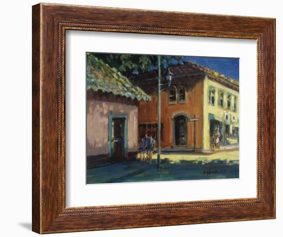 Puerto Vallarta Street Scene-Patti Mollica-Framed Giclee Print