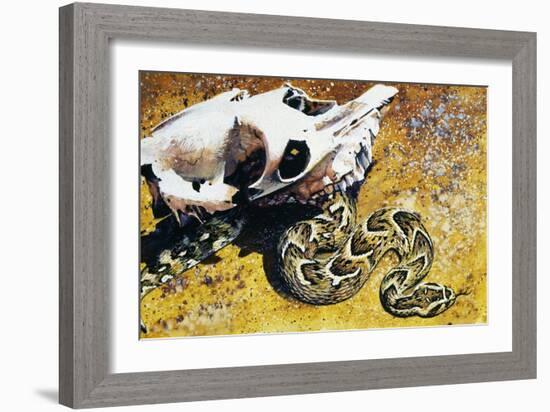 Puff Adder or African Puff Adder (Bitis Arietans), Viperidae-null-Framed Giclee Print