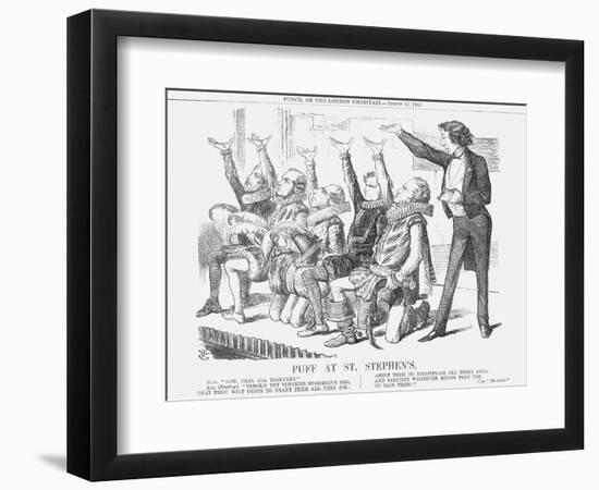 Puff at St Stephen'S, 1867-John Tenniel-Framed Giclee Print