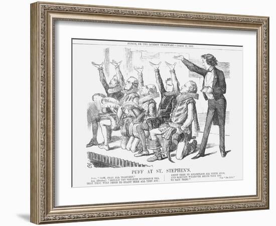 Puff at St Stephen'S, 1867-John Tenniel-Framed Giclee Print