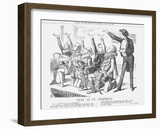 Puff at St Stephen'S, 1867-John Tenniel-Framed Giclee Print