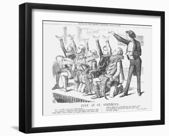 Puff at St Stephen'S, 1867-John Tenniel-Framed Giclee Print