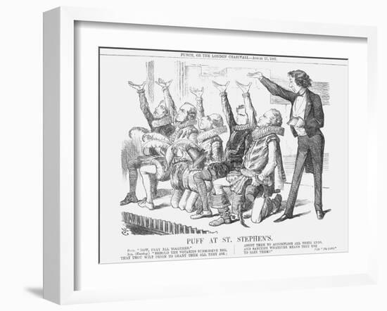 Puff at St Stephen'S, 1867-John Tenniel-Framed Giclee Print