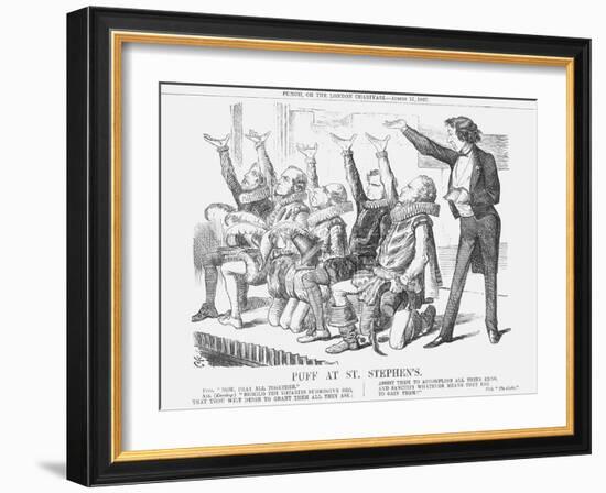 Puff at St Stephen'S, 1867-John Tenniel-Framed Giclee Print