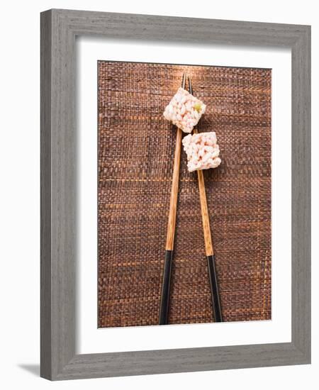 Puffed Rice Sweets from Asia-null-Framed Photographic Print