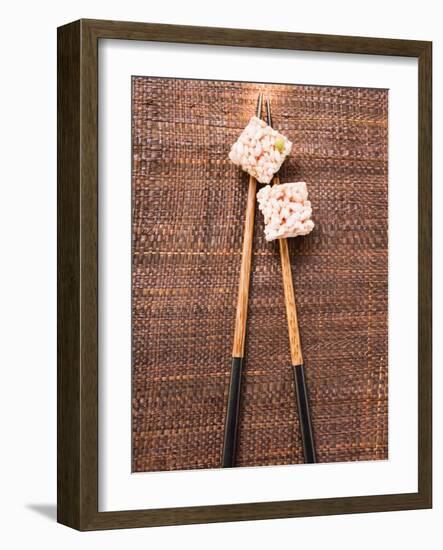 Puffed Rice Sweets from Asia-null-Framed Photographic Print