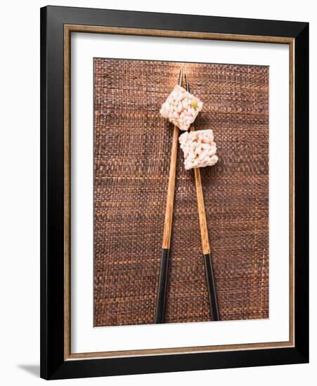 Puffed Rice Sweets from Asia-null-Framed Photographic Print