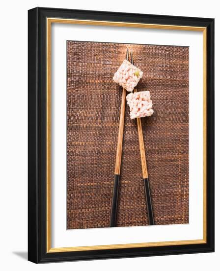 Puffed Rice Sweets from Asia-null-Framed Photographic Print