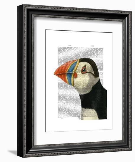 Puffin Portrait-Fab Funky-Framed Art Print