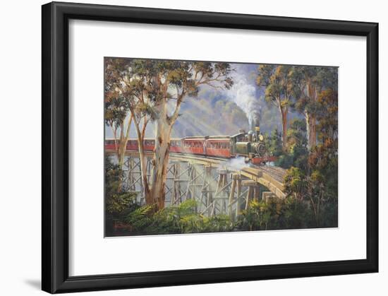 Puffing Billy 2-John Bradley-Framed Giclee Print