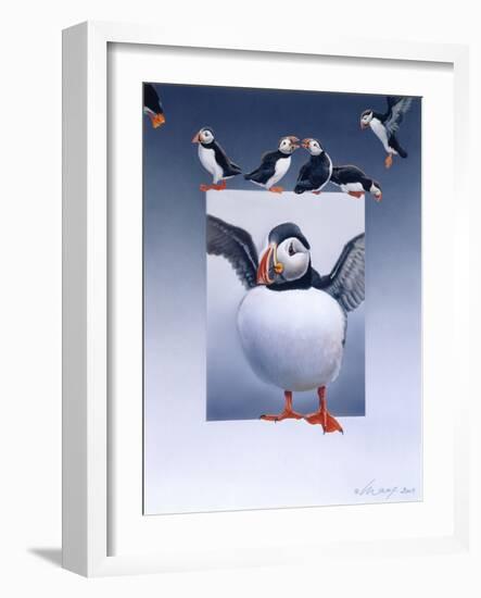 Puffins-Harro Maass-Framed Giclee Print