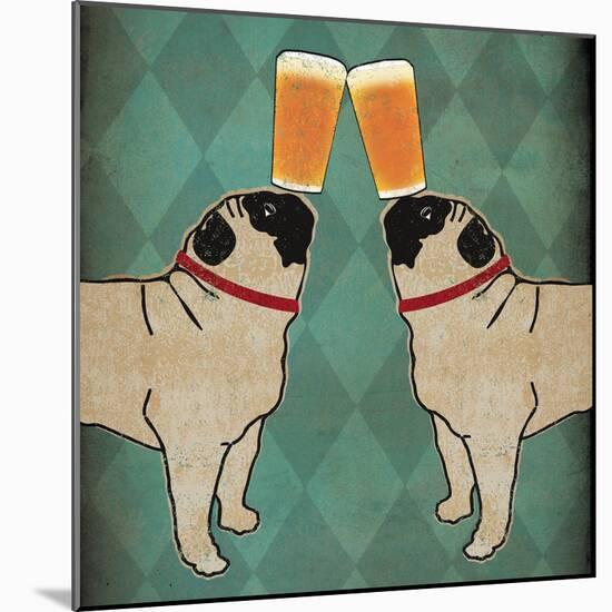 Pug and Pug Brewing Square no Words-Ryan Fowler-Mounted Art Print