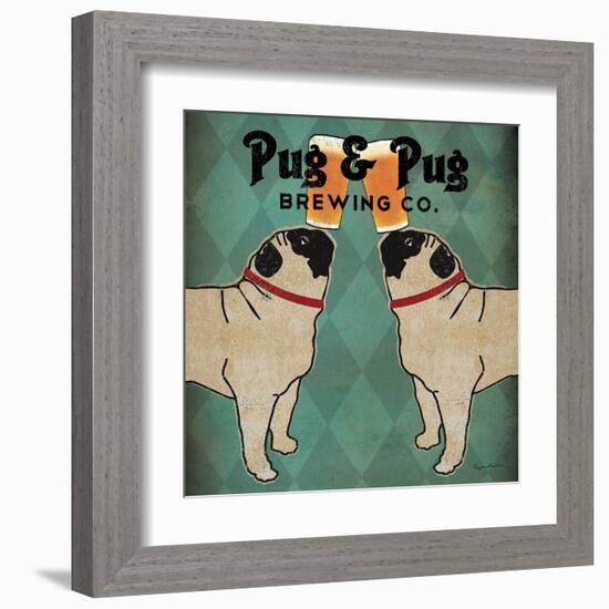 Pug and Pug Brewing Square-Ryan Fowler-Framed Art Print